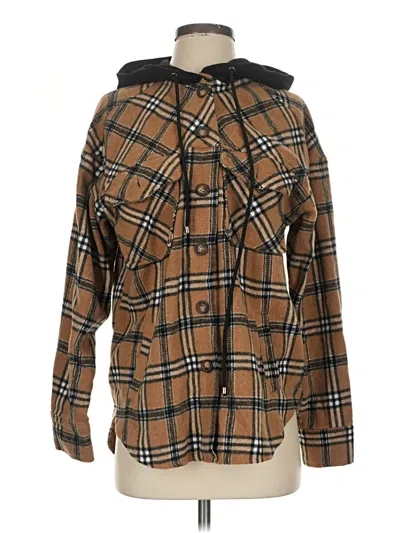 Pre-owned La Hearts Coat In Brown