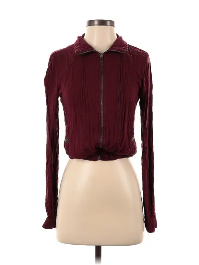 Pre-owned La Hearts Jacket In Burgundy