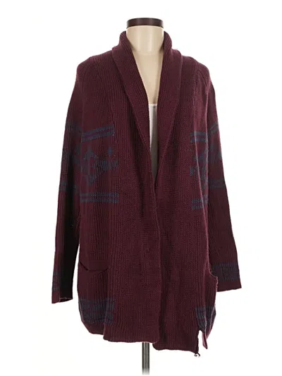Pre-owned La Hearts Kimono In Burgundy