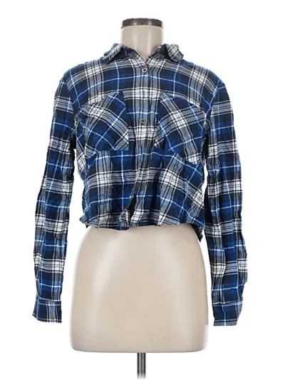 Pre-owned La Hearts Long Sleeve Blouse In Blue