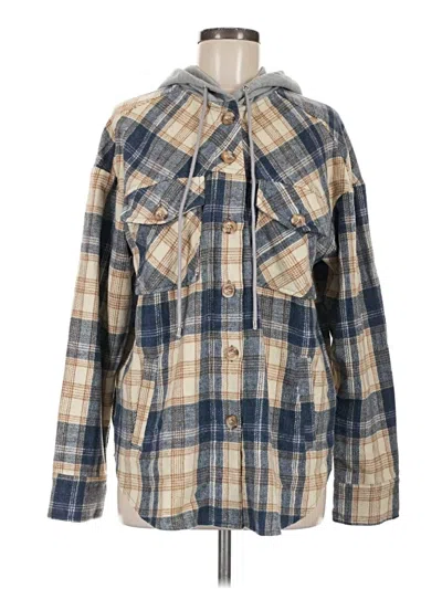 Pre-owned La Hearts Long Sleeve Blouse In Blue