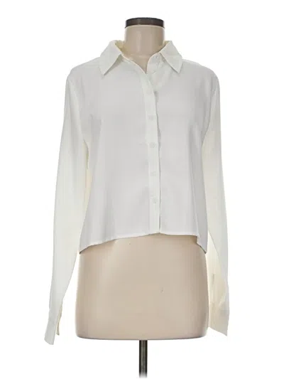Pre-owned La Hearts Long Sleeve Blouse In Ivory
