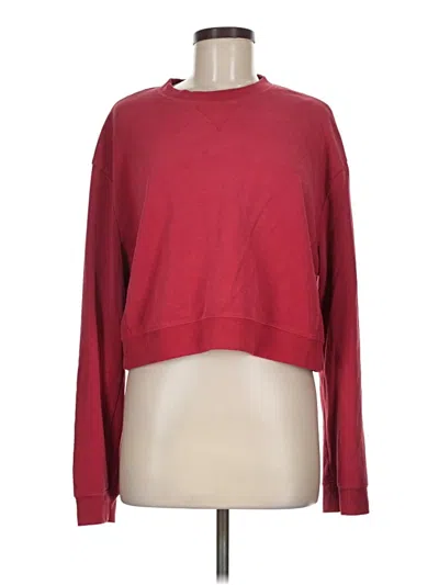 Pre-owned La Hearts Long Sleeve T-shirt In Burgundy
