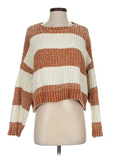 Pre-owned La Hearts Pullover Sweater In Brown