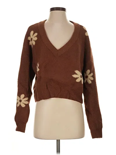 Pre-owned La Hearts Pullover Sweater In Brown