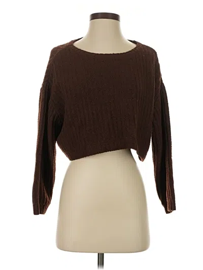 Pre-owned La Hearts Pullover Sweater In Brown