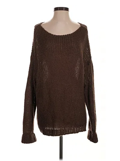 Pre-owned La Hearts Pullover Sweater In Brown
