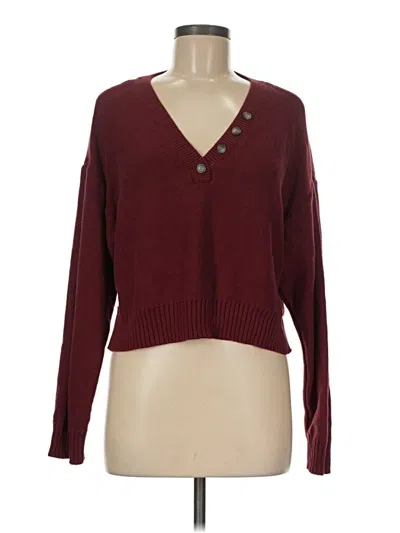 Pre-owned La Hearts Pullover Sweater In Burgundy