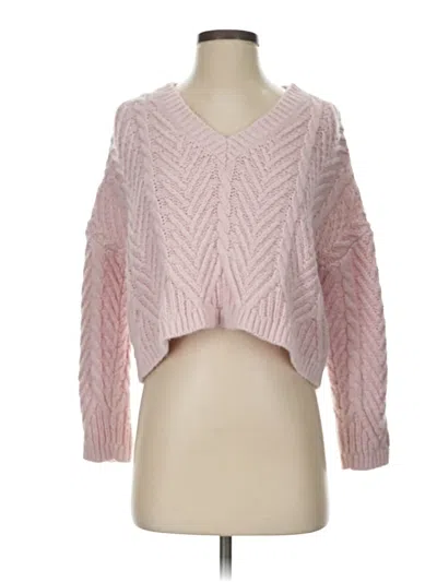 Pre-owned La Hearts Pullover Sweater In Pink