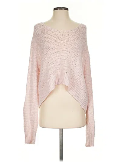 Pre-owned La Hearts Pullover Sweater In Pink