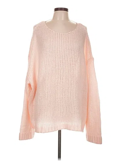 Pre-owned La Hearts Pullover Sweater In Pink