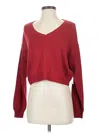 La Hearts Pullover Sweater In Red