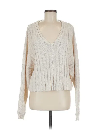 Pre-owned La Hearts Pullover Sweater In White