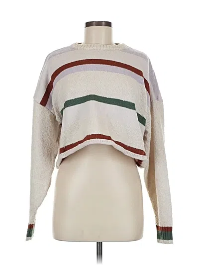 Pre-owned La Hearts Pullover Sweater In White