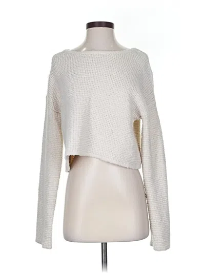 Pre-owned La Hearts Pullover Sweater In White