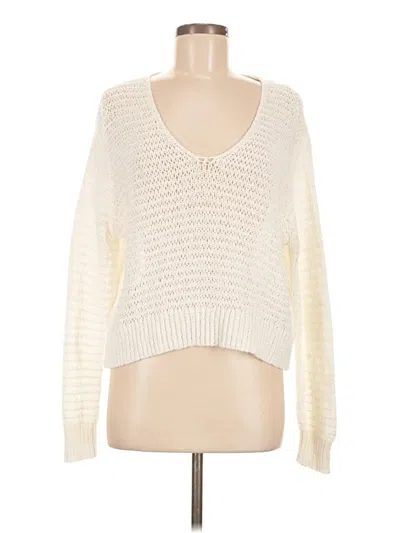 Pre-owned La Hearts Pullover Sweater In White