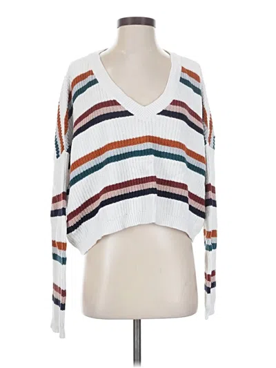 Pre-owned La Hearts Pullover Sweater In White