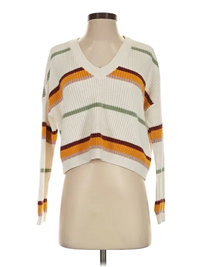 Pre-owned La Hearts Pullover Sweater In White