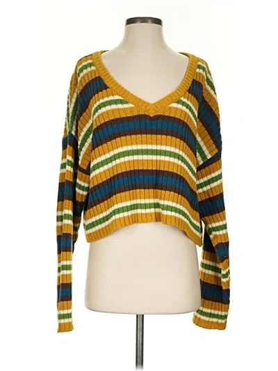 Pre-owned La Hearts Pullover Sweater In Yellow