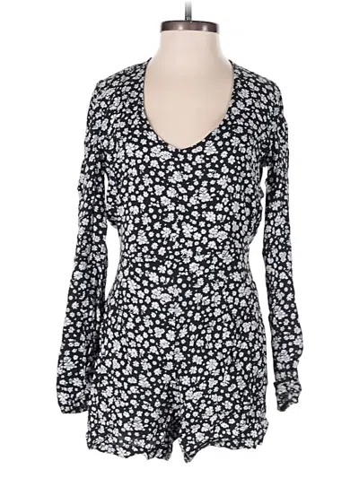 Pre-owned La Hearts Romper In Black