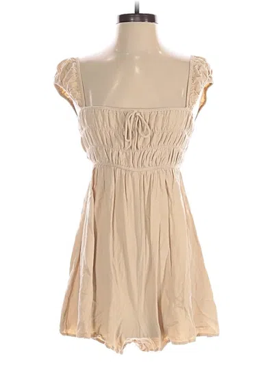 Pre-owned La Hearts Romper In Tan