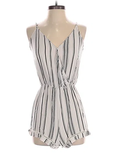 Pre-owned La Hearts Romper In White