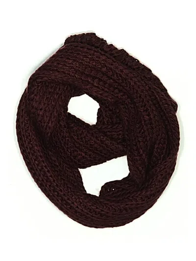 Pre-owned La Hearts Scarf In Burgundy