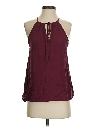 Pre-owned La Hearts Sleeveless Blouse In Burgundy