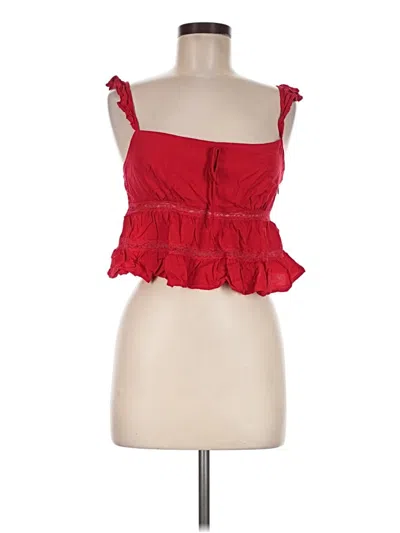 Pre-owned La Hearts Sleeveless Blouse In Red