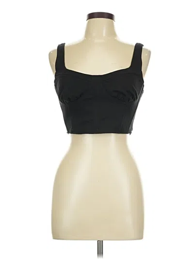 Pre-owned La Hearts Sleeveless Top Black Sweetheart Neckline Tops