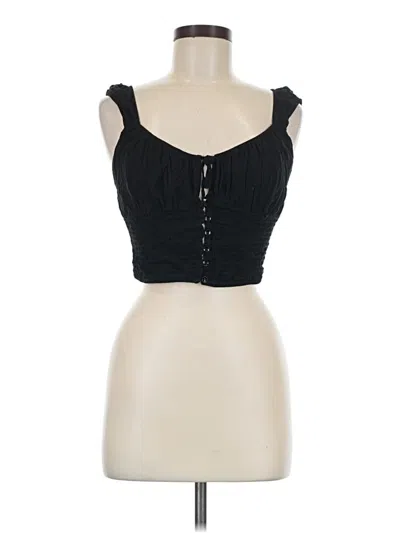 Pre-owned La Hearts Sleeveless Top Black Sweetheart Neckline Tops
