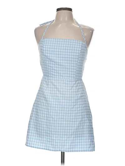 Pre-owned La Hearts Sleeveless Top Blue Halter Neckline Tops