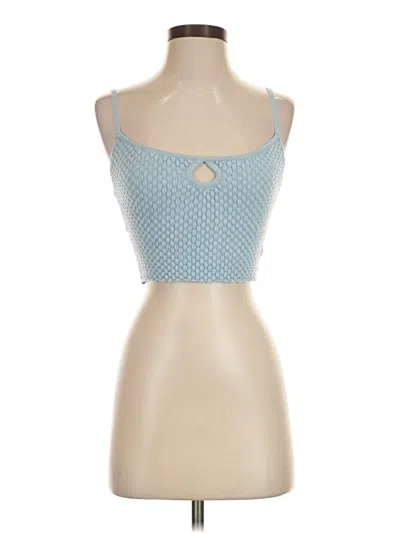 Pre-owned La Hearts Sleeveless Top Blue Halter Neckline Tops