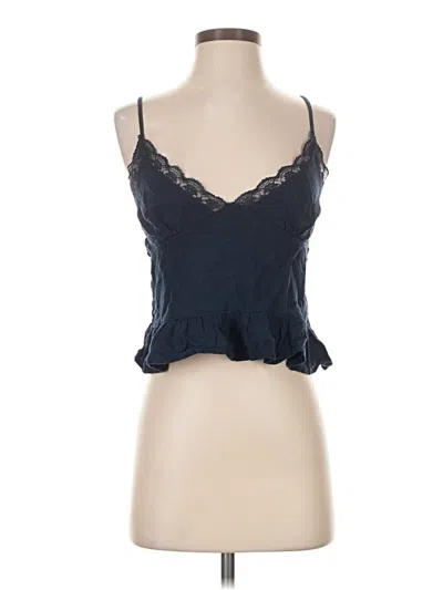 Pre-owned La Hearts Sleeveless Top Blue Sweetheart Neckline Tops