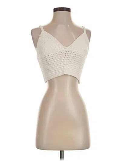 Pre-owned La Hearts Sleeveless Top Ivory Strapless Neckline Tops