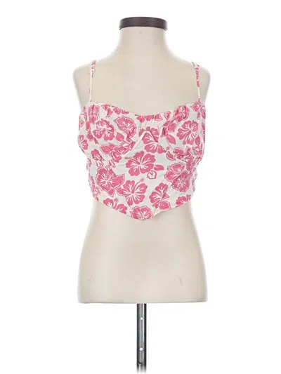 Pre-owned La Hearts Sleeveless Top Pink Sweetheart Neckline Tops