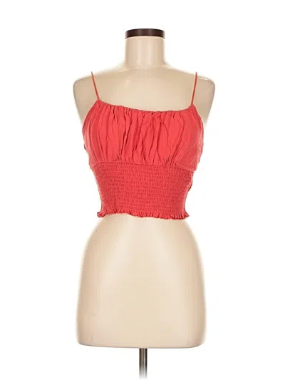 Pre-owned La Hearts Sleeveless Top Red Strapless Neckline Tops