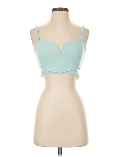 Pre-owned La Hearts Sleeveless Top Teal Sweetheart Neckline Tops