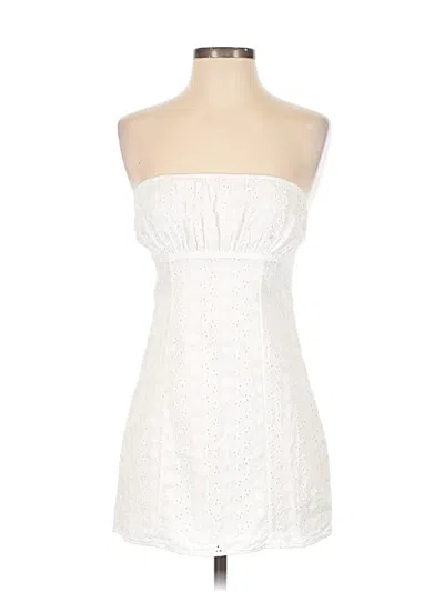 Pre-owned La Hearts Sleeveless Top White Strapless Neckline Tops