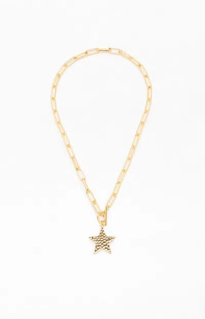 La Hearts Star Link Pendant Necklace In Gold