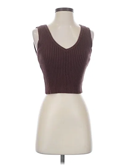 Pre-owned La Hearts Sweater Vest In Burgundy