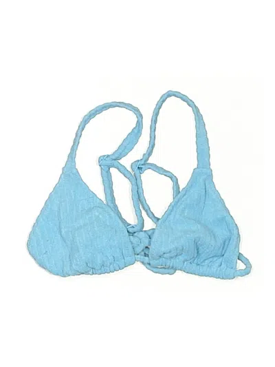 Pre-owned La Hearts Swimsuit Top Blue Swimwear