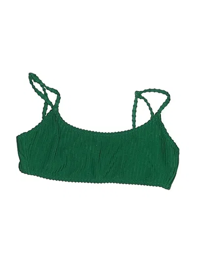 Pre-owned La Hearts Swimsuit Top Green Swimwear