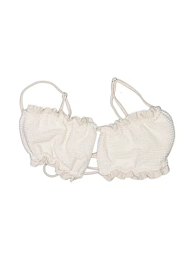Pre-owned La Hearts Swimsuit Top Ivory Swimwear