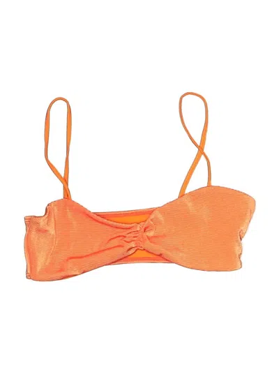 Pre-owned La Hearts Swimsuit Top Orange Swimwear
