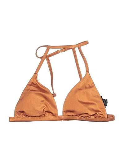 Pre-owned La Hearts Swimsuit Top Orange Swimwear