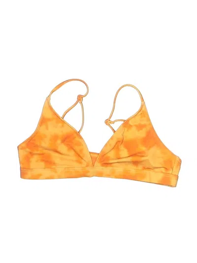 Pre-owned La Hearts Swimsuit Top Orange Tie-dye Pattern Swimwear