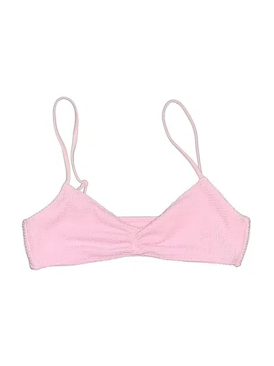 Pre-owned La Hearts Swimsuit Top Pink Swimwear