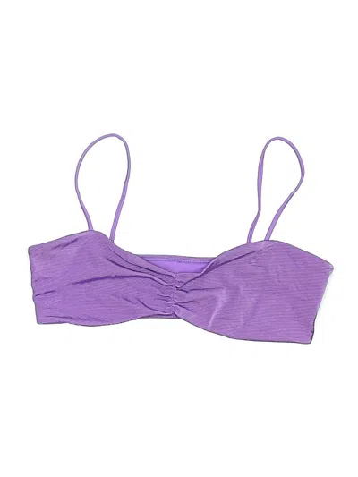 Pre-owned La Hearts Swimsuit Top Purple Swimwear