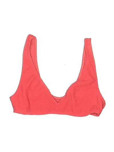 Pre-owned La Hearts Swimsuit Top Red Swimwear
